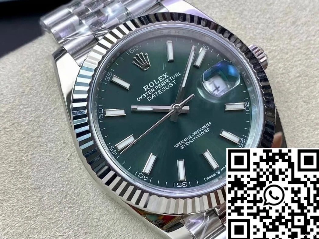 Rolex Factory Green M126334-0027 Dial Mint Clean Datejust 0403